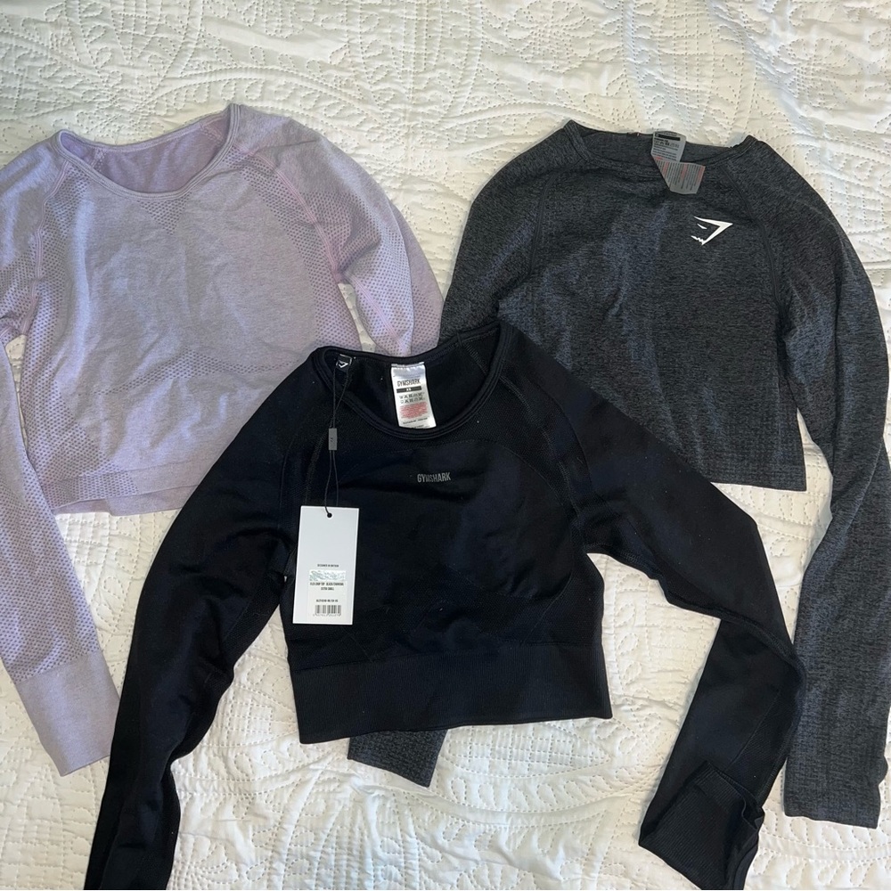 Gymshark & Similar Cropped Long Sleeve Tops